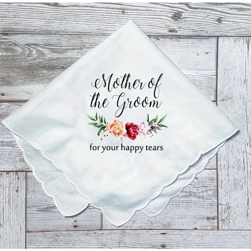 Wedding Bride Crescent Tea Towel Father Hand Towel Simple Design Concept and Creative Concept Design белый