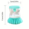 OneDay Kitchen Cleaning Brush with Ergonomic Handle Gentle Scrubbing Bristles, 24Hour Use Suitable for Dishes and Outdoor Use Portable