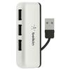 USB 2.0 Reise-Hub - BELKIN - 4 Anschlüsse - Kompakt - Plug and Play - Schwarz/Weiß