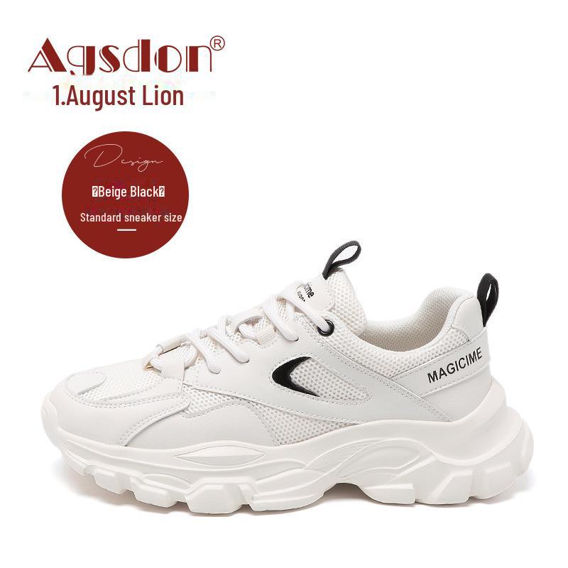 

Женские белые кроссовки Augustin весна-лето 2024 — повседневный, модный уличный стиль 35