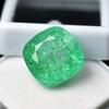 13.55 Ct Colombian Green Emerald Natural Square Cushion Cut Certified Gemstone