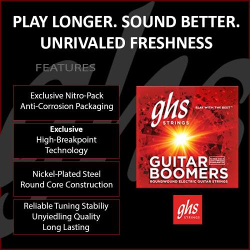Ghs Guitar BOOMERS Extra Light Electric Guitar Strings 09-42 GBXL