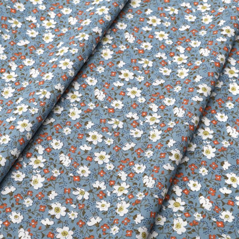 100x150cm French Sweet Floral Fabric Pure Cotton Printed Poplin Fabric Girl Dress Clothing Fabric Handmade DIY Accessories
