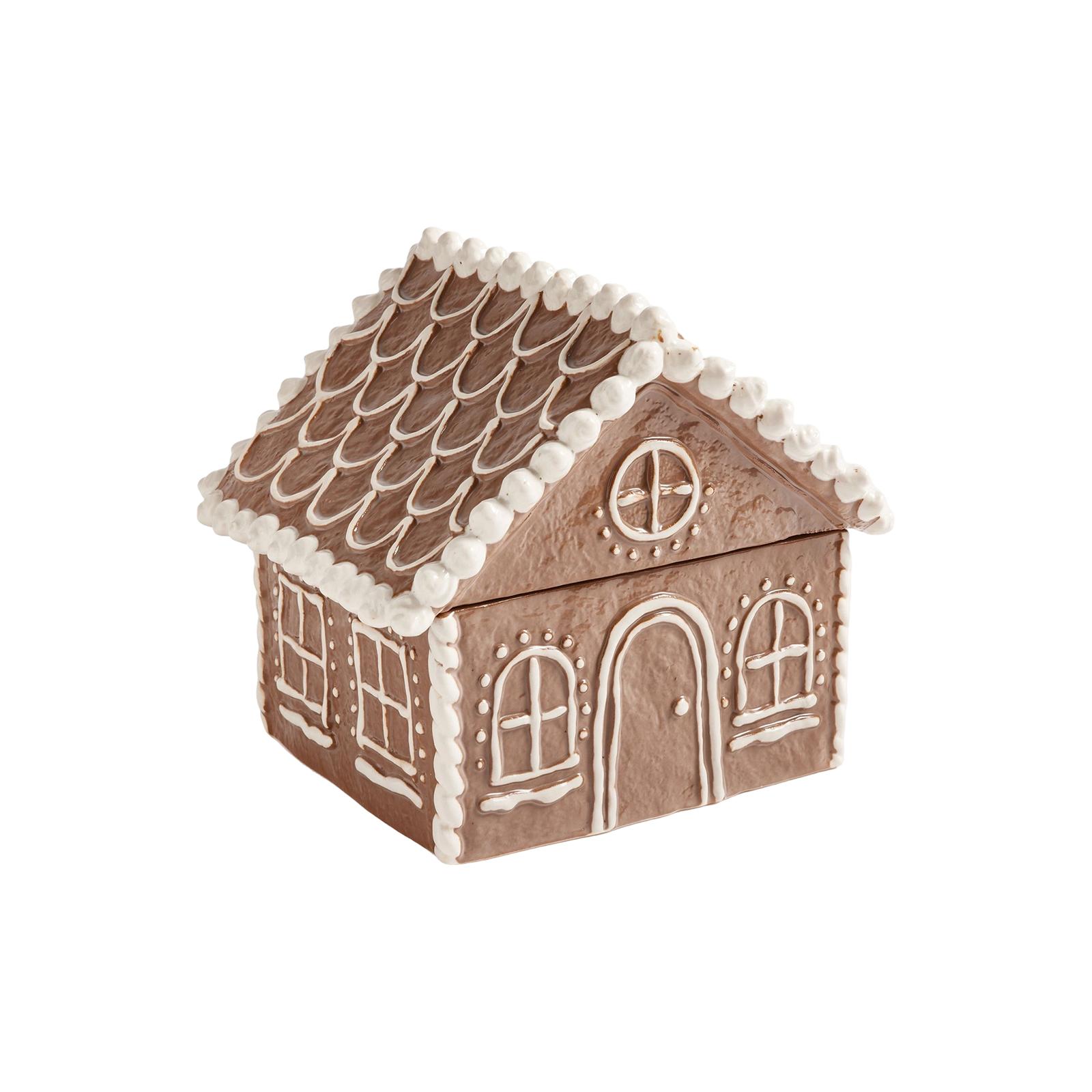 

In The Shape Of A Gingerbread House, It Serves As Both A Christmas Decoration And A Sweet Storage Space. One Size