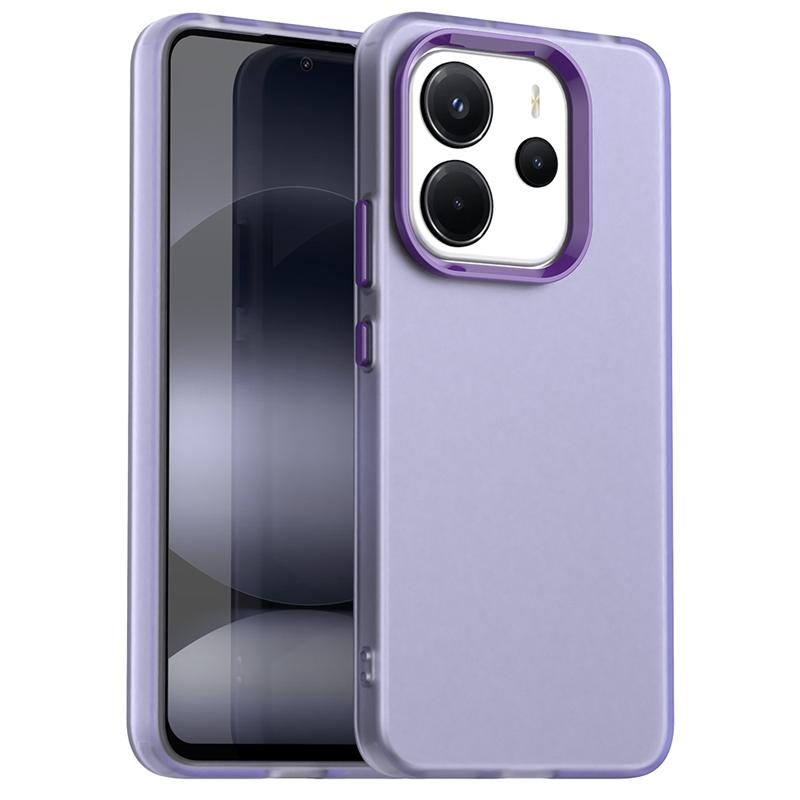 

Anti-Drop Candy Color Case For Xiaomi Redmi Note 14 4G Matte Transparent Case Redmi Note 14 4G Cover For Redmi Note 14 4G Case Note 14 4G(164.84mm) фиолетовый