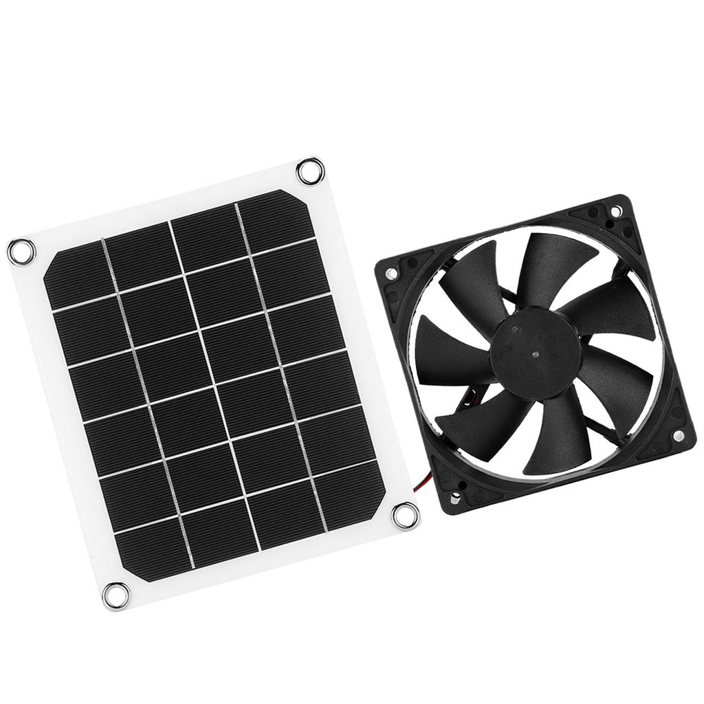 6V 10W Outdoor Solar Power Panel Abluftventilator USB-Aufladung für Gewächshaus Hühnerstall