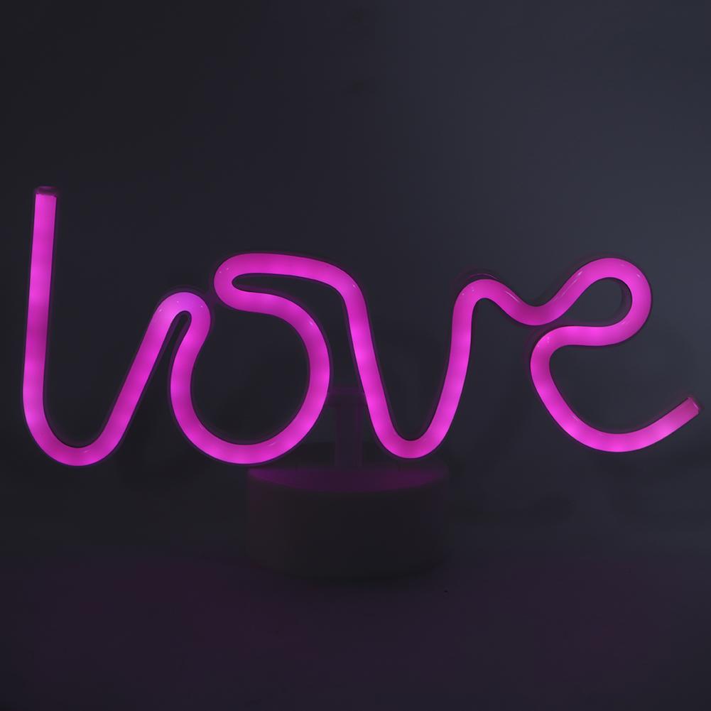 Innovative Unique Shape English Letter LED Light Home Bedroom Night Light Valentine S Day Gift