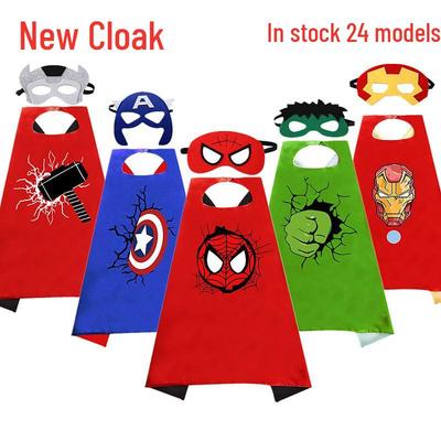 Kids' 3D Superhero Cape Costume for Halloween & Parties