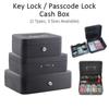Key Lock / Removable Tray Safe Piggy Bank Shop Supermarket Money Storage Cabinet Passcode Lock Cash Cashier Box