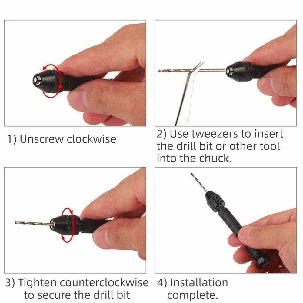 Stiftenbohrer Lochbohrer 0,6-3mm Mikrobohrer Kunststoff Bastelbohrer Set Schmuckherstellung