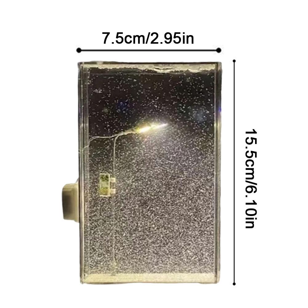 Schneeszene Straßenlaterne DIY Verschneite Nacht Fließendes Kleines Nachtlicht Weihnachten Weihnachtsmann Handgemachtes DIY Materialpaket Geburtstagsgeschenk