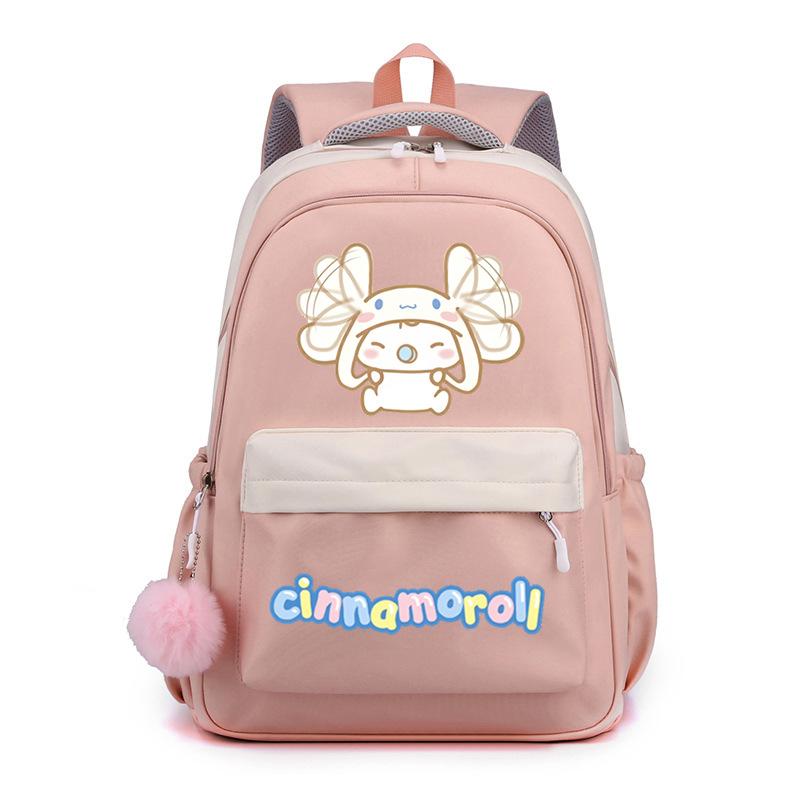 Big-Eared Dog Cute Cartoon Printed Backpack Middle School Bag