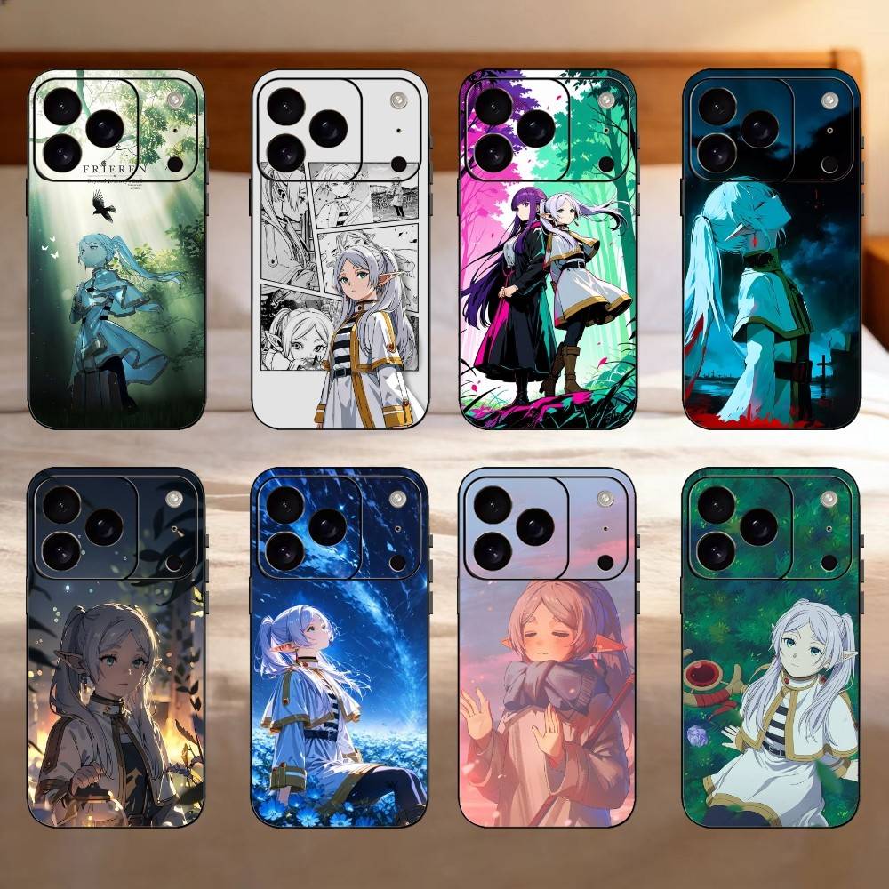 Beyond Journey F-Frieren And Fern Phone Case For iPhone 17,16,15,14,13,12,11 Plus,Pro Max,SE4Soft Silicone Black Cover