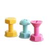 3Pcs Screw Nail Shaped Screw Shaped Hook Plastic Storage Hanger Creative Sticky Hook  Clothes