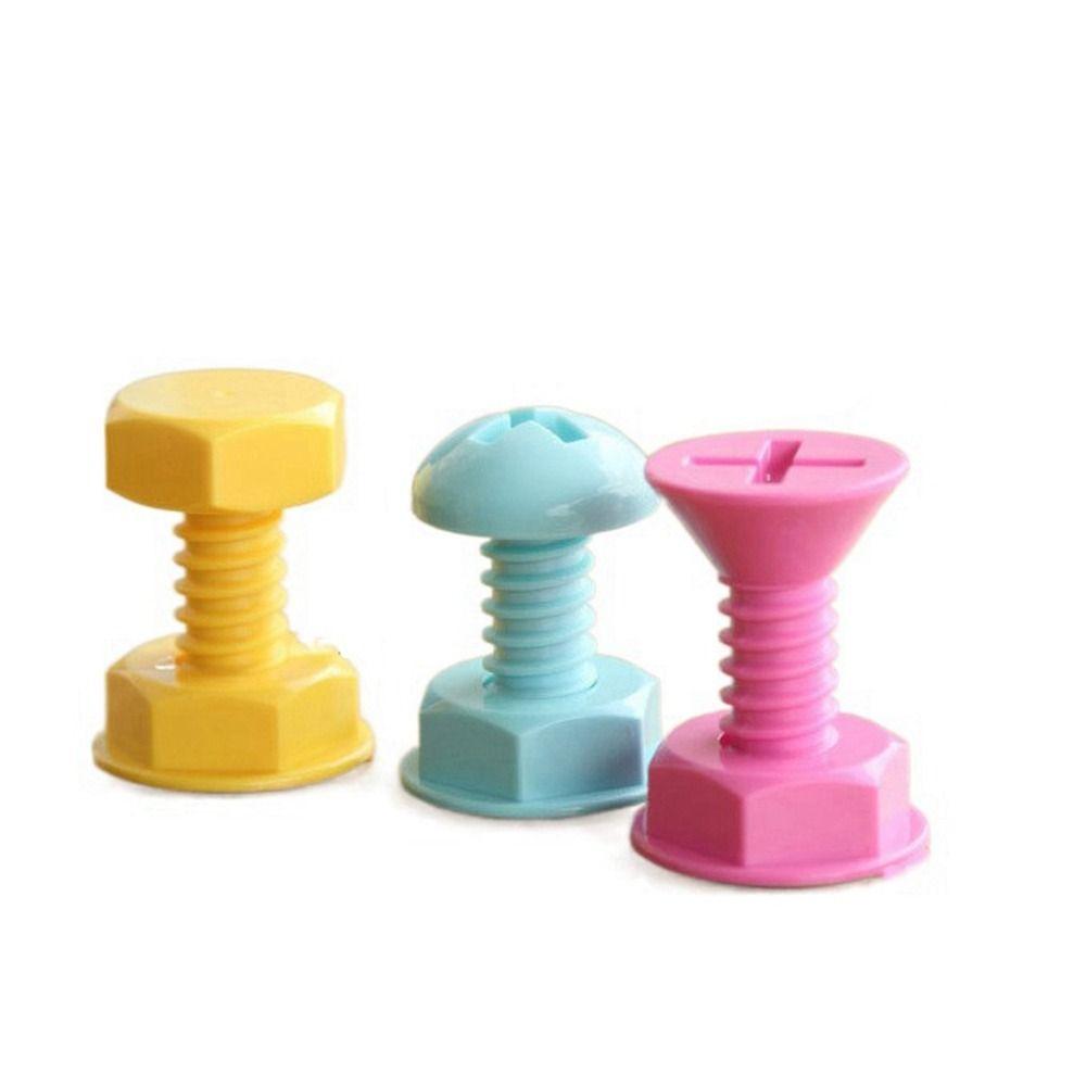 3Pcs Screw Nail Shaped Screw Shaped Hook Plastic Storage Hanger Creative Sticky Hook  Clothes