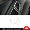 For Ford Focus 2015-2018 Silver Steel Air Conditioning Air Outlet Vent Trim 2PCS