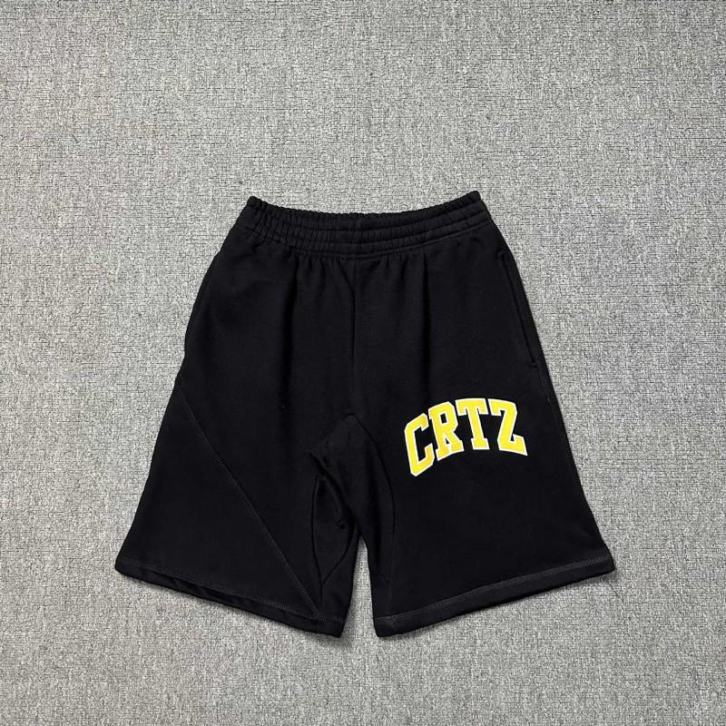 Cort Short Devil Island Print Shorts Mens Hip Hop Skate Casual Sweatpants Trendy Streetwear