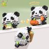 Mini Niedlicher Panda Mikrobausteine 3D Diamantmodell Tiersteine DIY Stadtbausteine für Kinder Kindergeschenk