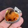 Faceted Whiskey Topaz Pendant 925 Sterling Silver Pendant Wonderful Vintage Jewelry Handmade Pendant Genuine Gemstone Pendant Gifts For Her