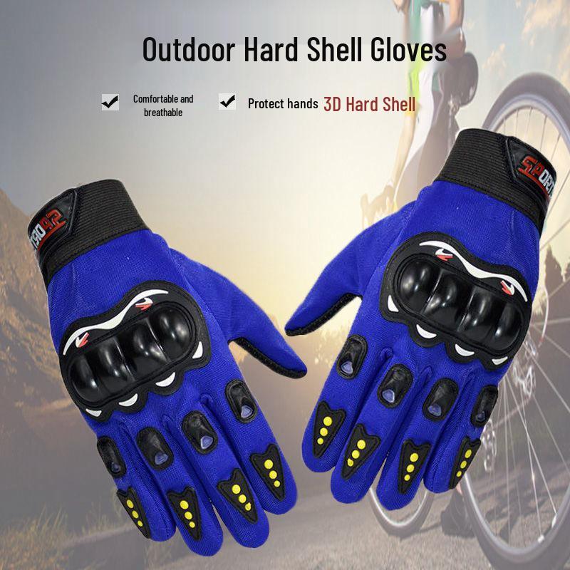 Breathable Non-Slip Long Finger Motorcycle Riding Gloves