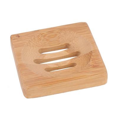 Seifenkiste aus Holz, Seifenablage aus Bambus, Seifenschale, Schimmelresistente Ablaufgesundheits-Bambusbox(Quadrat)