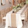 30cm Breite Jute Leinen Vintage Natur Tischläufer Jute Rustikal Khaki Party Land Hochzeit Dekoration Heimparty Stuhldekor