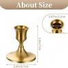 Brass Gold Candlestick Holders Taper Candle Holders for Table Centerpiece, Metal Candle Holders Candle Stands Wedding Decor