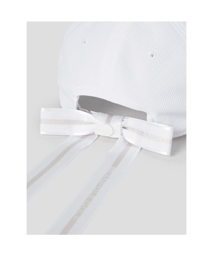 Binpolaegseseoli Women'S Ribbon Point Ball Cap White