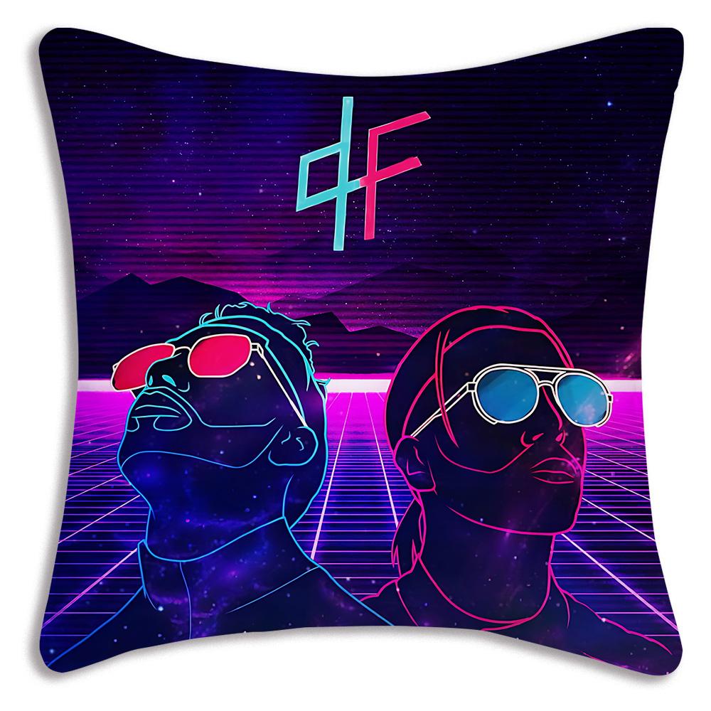French rapper PNL Pillow Covers Cartoon Sofa Decorative Home Double-sided Printing Short Plush Cute Cushion Cover