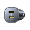 Ładowarka samochodowa 2 x USB-C 30W - czarna