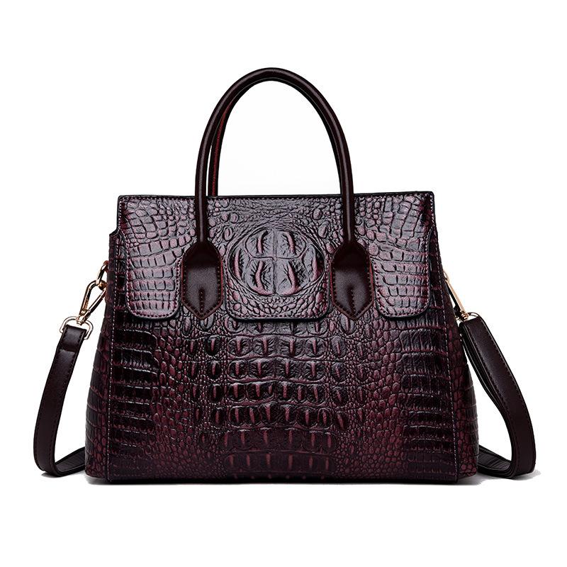 Geantă cu model crocodil geantă tote pentru femei geantă crossbody cu un umăr geantă de mână pentru femei geantă mare