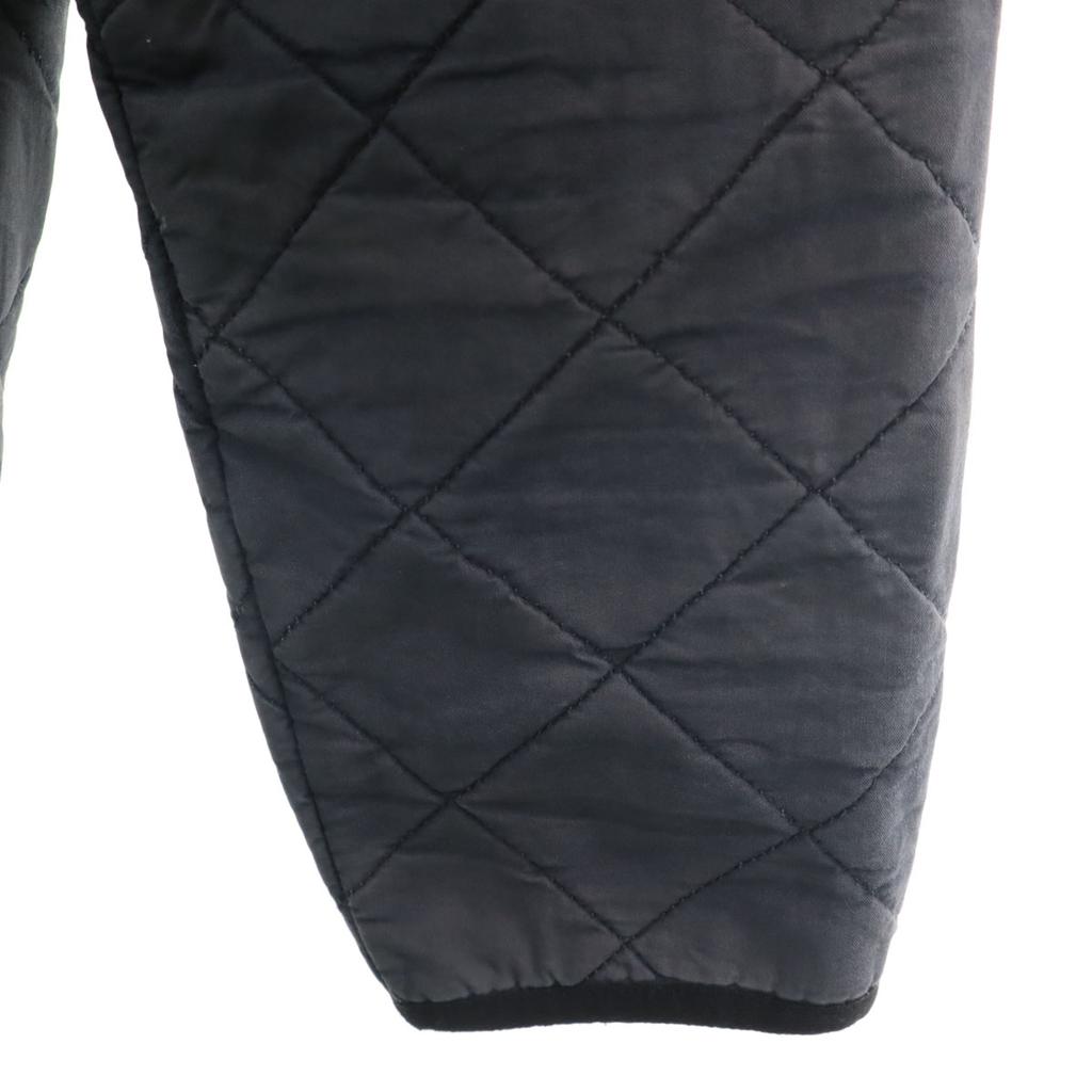 Barbour Quilted Jacket Navy Double Zip Men's Used