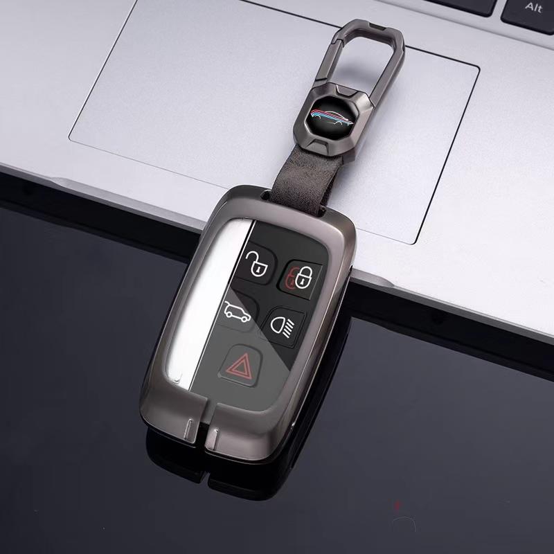 Car Key Case Cover For Land Rover Range Rover Sport Evoque Velar Discovery 5 Jaguar XE XF E-Pace F-Pace A9 A8 A9 X8 XJ XFL XJL