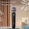 Soaiy K59 Portable Karaoke Speaker with Dual Microphones and LED Light