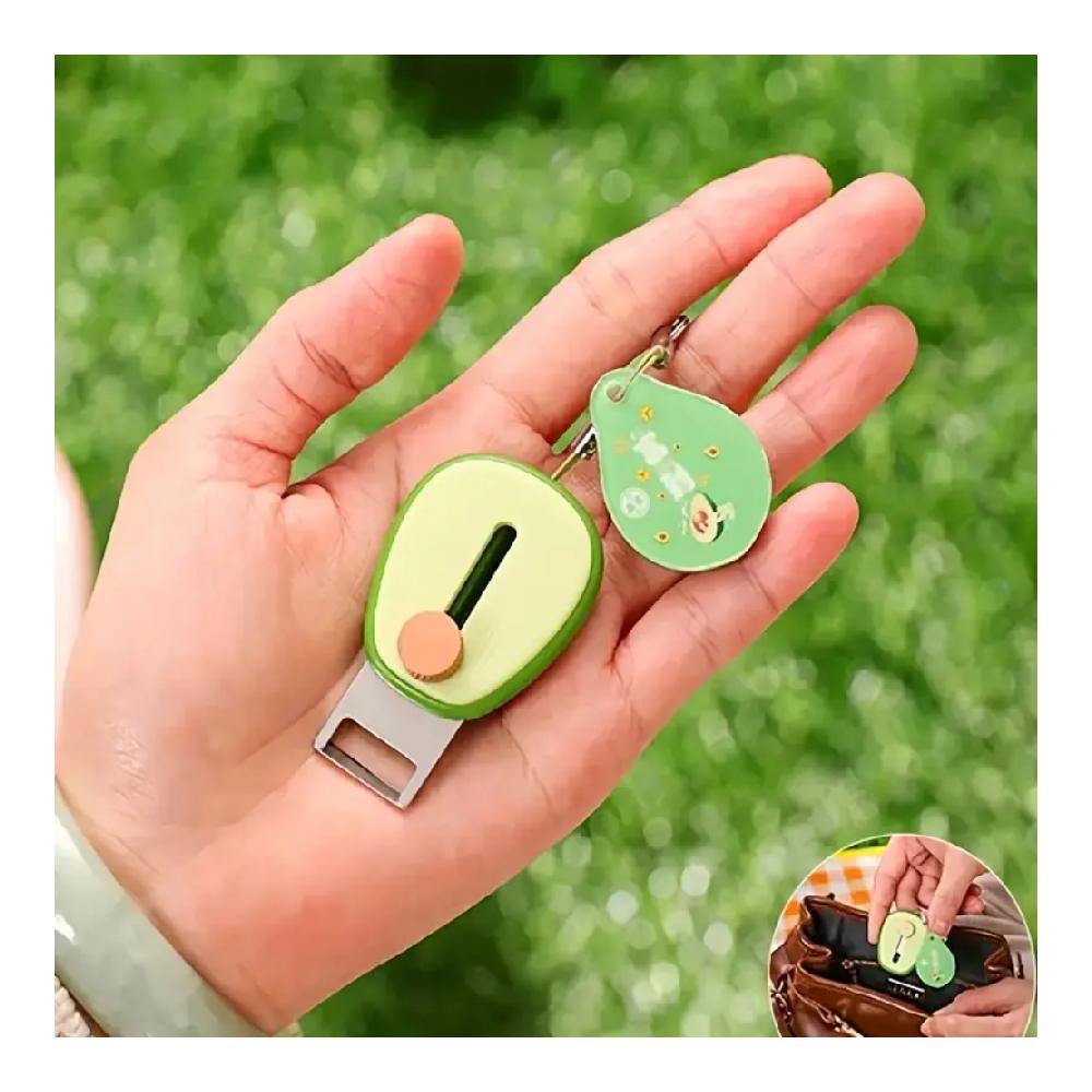 Avocado shaped fruit and vegetable peeler - stainless steel blade, portable keychain, suitable for apples, cucumbers, potatoes,