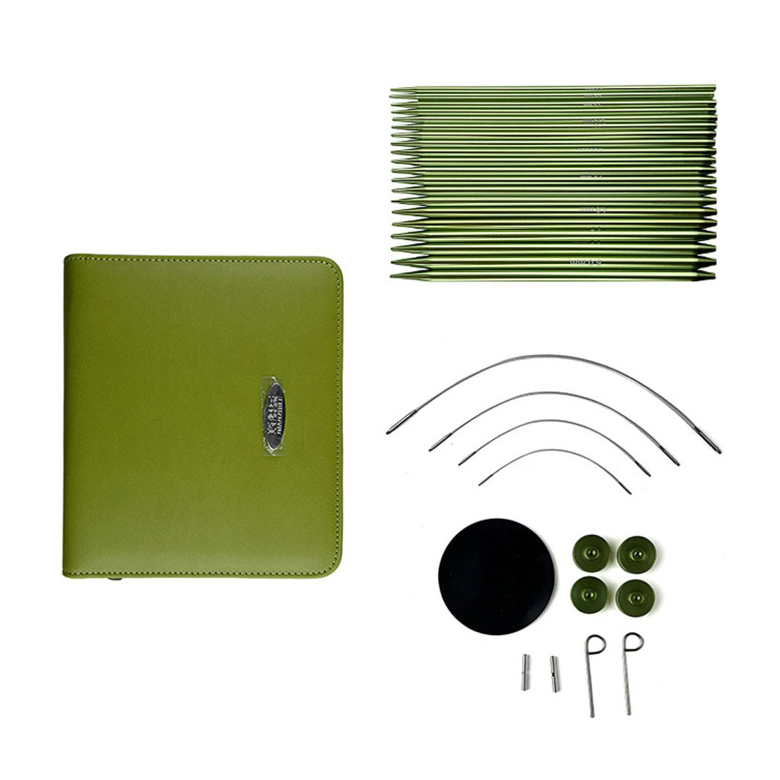 

Набор сменных круговых спиц 2,2-5,0 мм Круглые спицы с футляром и аксессуарами для вязания