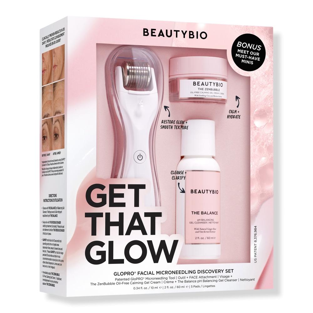 

Beautybio Get That Glow Glopro Facial Microneedling Discovery Set