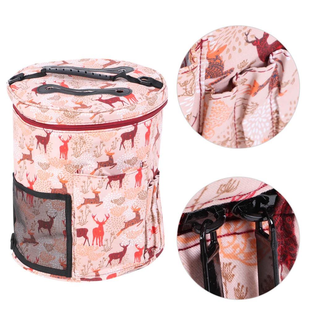 Lightweight Crochet Hook Case Large Barrel Storage Organizer Bag Sewing Tool Accessories