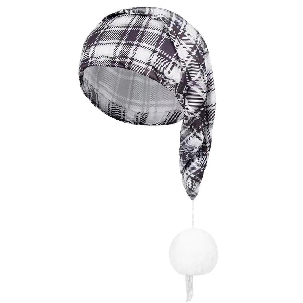 Plaid Retro Christmas Celebration Hat - European & American Style