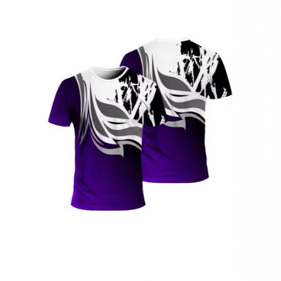 Summer Fashion 3D Color Sports T-Shirt Men's Loose and Comfortable Daily Casual O Neck Plus Short Top