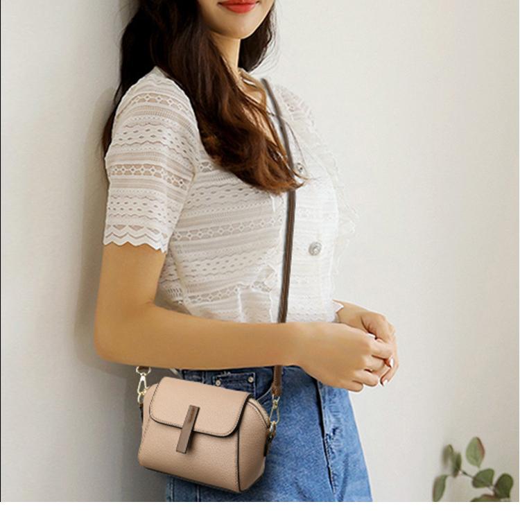 Veske 2023 våren Ny stil veske Trendy Crossbody veske Myk liten veske Mote Allsidig liten en skulder dameveske