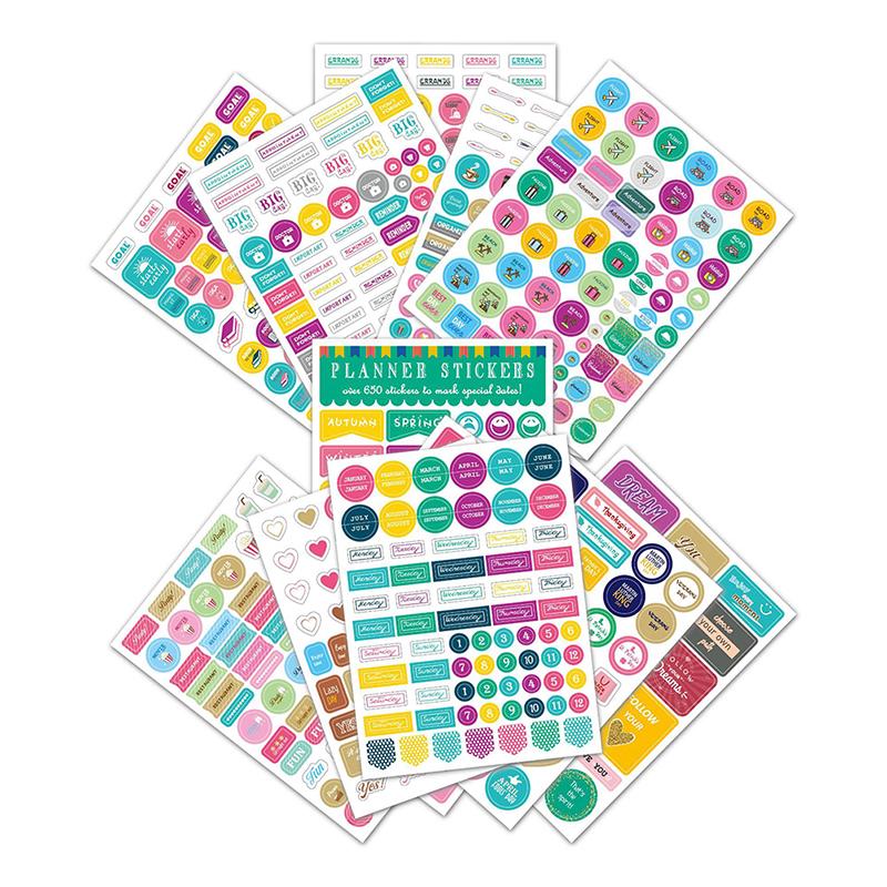 12 Foi Plan de Lucru Studiu Diy Decorațiune Pre-tăiată Papetărie Autocolant Jurnal Planner