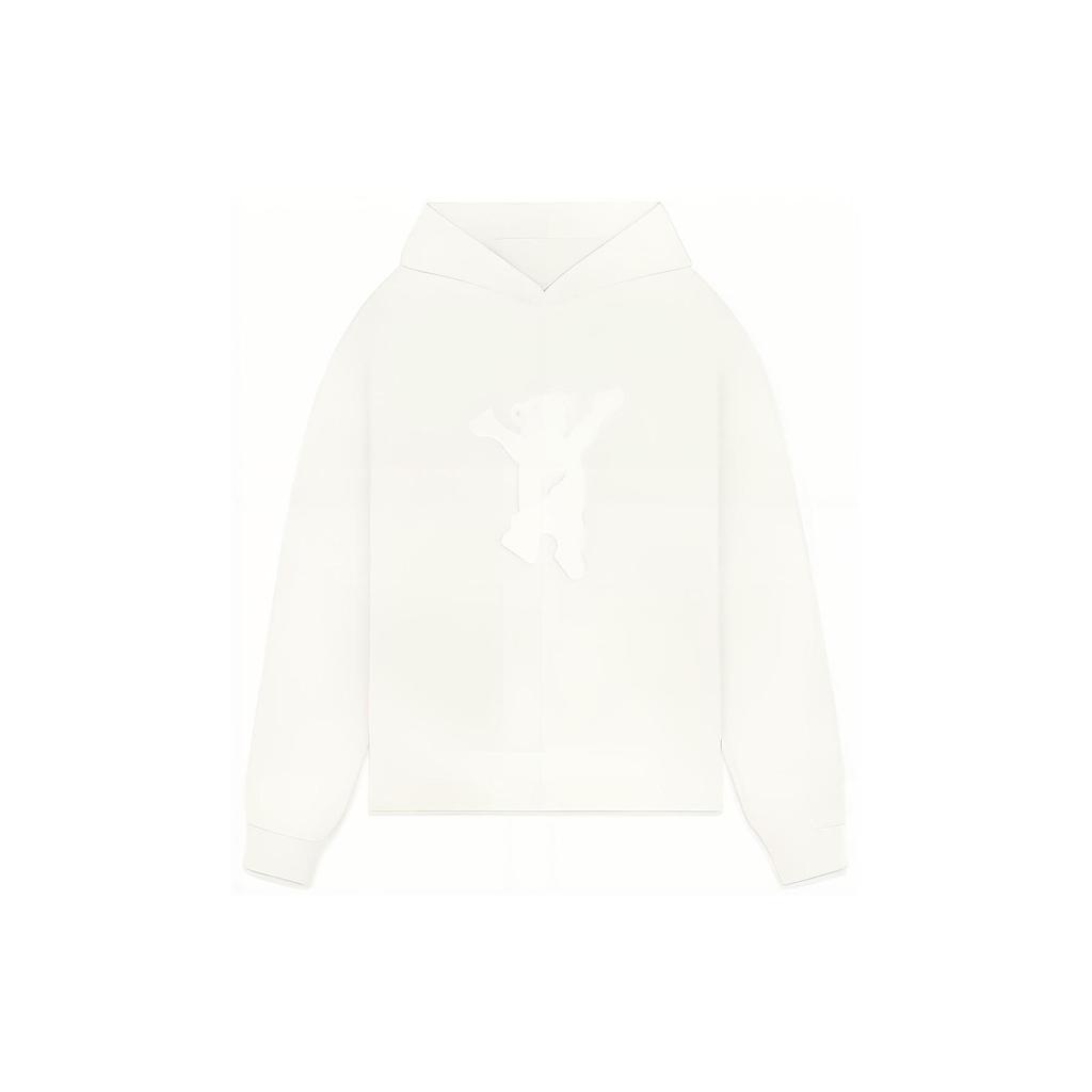 WE11DONE FW22 Bear Print Solid Color Sweatshirt Unisex Sweatshirt Ivory WD-TH3-22-727-U-IV