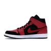 Air Jordan 1 Mid Bred Men Sneakers Black Gym-Red-White 554724-054