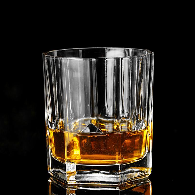 315ml Glass Hexagonal Bottom Wine Cups 12 Sided Shape Regular Beverage Cup Drinkware Water Bottle Transparent Household Glasses