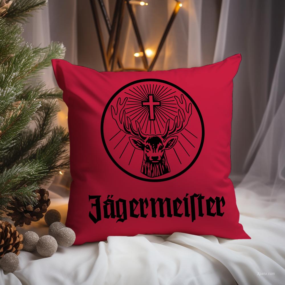 Mode J-Jagermeister Kissenbezug Premium Komfort Wendbarer Kissenbezug -Zwei-in-Eins-Design für jeden Raum & Autoinnenraum