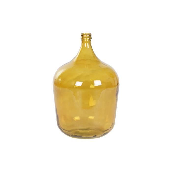 Vase - Mes - 36 x 36 x 56 cm - Orange - Verre trempé - Élégance chic