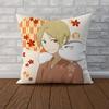Anime Natsume Yuujinchou Pillow Case For Car Sofa Decorative Home Doublesided Print Plush Square Throw Pillow Cushion Cover