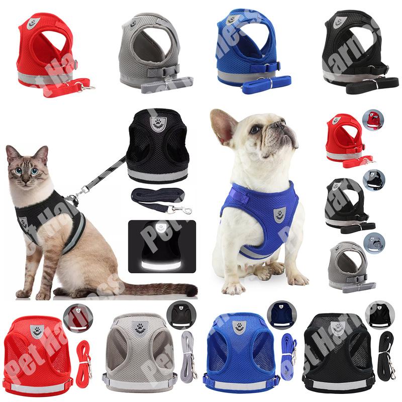 Ρυθμιζόμενο αντανακλαστικό γιλέκο με λουρί για λουρί με ρυθμιζόμενο σκύλο για κουτάβι