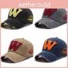 Baseball W Letter Cap Unisex Denim Outdoor Sun Protection Adjustable Gift Hat